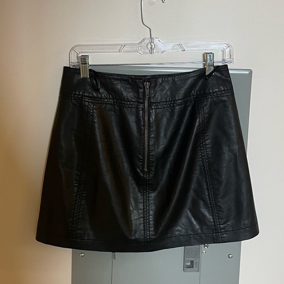 Free People Vegan Leather Mini Skirt - Picture 2 of 2
